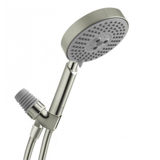 Hansgrohe 04187 Raindance S 120 4 1/2" Air 3-Jet Handshower Set with QuickClean and AirPower Technologies