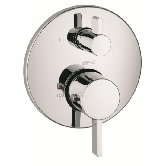 Hansgrohe 04230 Ecostat S 6 3/4" Thermostatic Trim with Integrated Volume Control