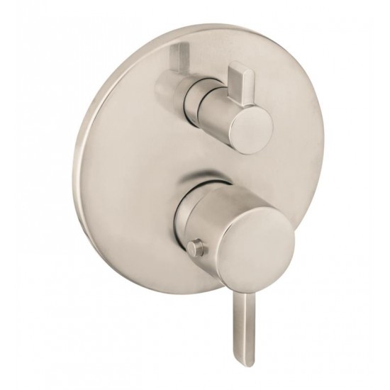 Hansgrohe 04231 Ecostat S 6 3/4" Thermostatic Trim with Volume Control and Diverter