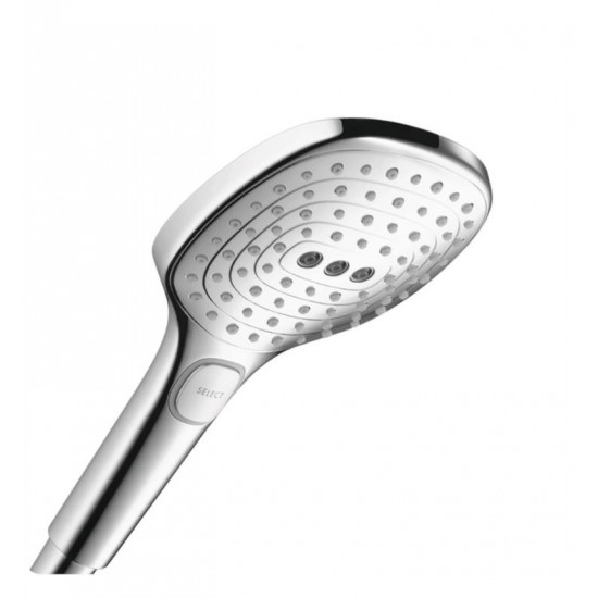 Hansgrohe 04528 Raindance Select E 120 Air Green 4 3/4" 3-Jet Handshower with QuickClean, AirPower, EcoRight and Select Technologies