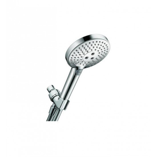 Hansgrohe 04542 Raindance Select S 120 Air 4 7/8" 3-Jet Handshower Set with QuickClean, AirPower and Select Technologies