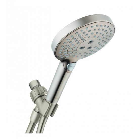 Hansgrohe 04542 Raindance Select S 120 Air 4 7/8" 3-Jet Handshower Set with QuickClean, AirPower and Select Technologies