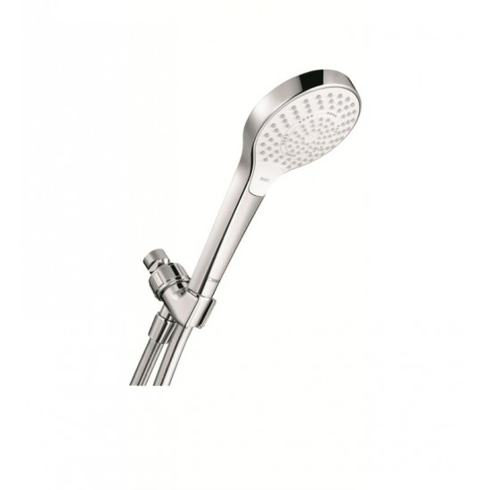 Hansgrohe 04569000 Croma Select S 110 4 3/8" 3-Jet Handshower Set with QuickClean, Select and EcoRight Technologies