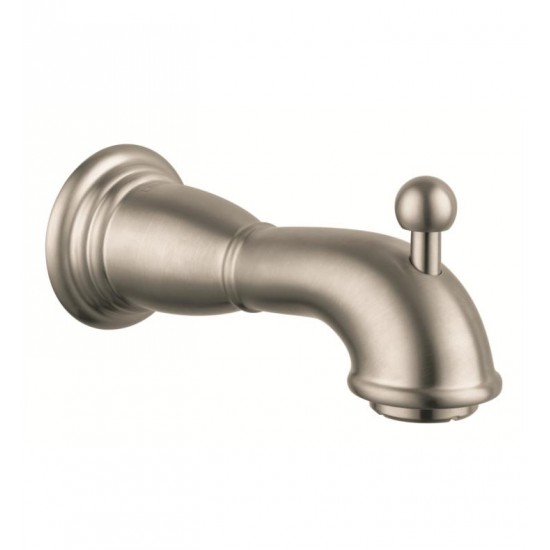 Hansgrohe 06089 C Accessories 6 7/8" Wall Mount Tub Spout with Diverter