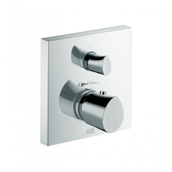 Hansgrohe 12715001 Axor Starck Organic 6 3/4" Thermostatic Trim with Volume Control in Chrome