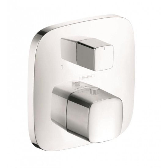 Hansgrohe 15771 PuraVida 6 1/8" Thermostatic Trim with Volume Control and Diverter