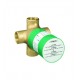 Hansgrohe 15936181 3 3/4" Quattro Green 3-Way Diverter Rough in Brass