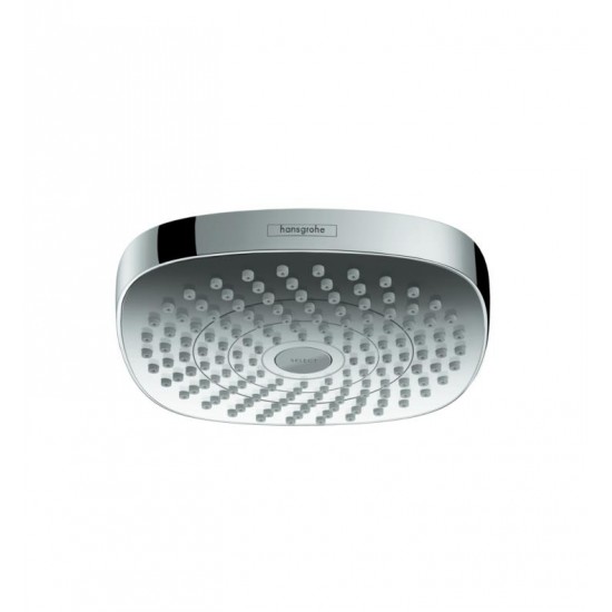 Hansgrohe 26528 Croma Select E 180 Green 7 3/8" Wall Mount Square 2-Jet Showerhead