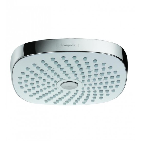 Hansgrohe 26528 Croma Select E 180 Green 7 3/8" Wall Mount Square 2-Jet Showerhead