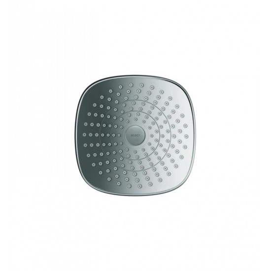 Hansgrohe 26528 Croma Select E 180 Green 7 3/8" Wall Mount Square 2-Jet Showerhead