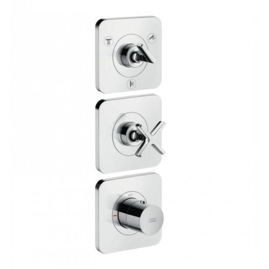 Hansgrohe 36704001 Axor Citterio E 15" Thermostatic 3-Function Trim Module in Chrome