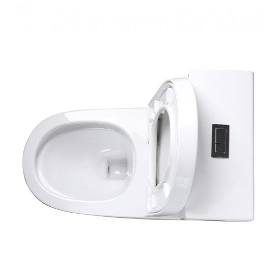 ONE PIECE ELONGATED TOILET "NAXOS" AT-008-WH