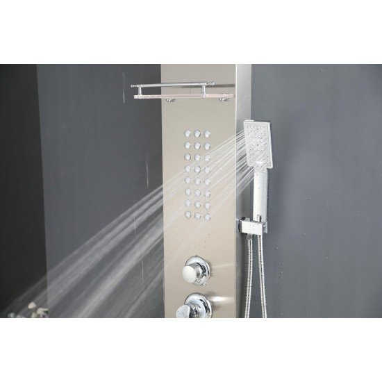 SHOWER PANEL "TURIN" ASP-11055-SS, NEW