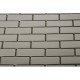 METAL STAINLESS 0.75X2.5 CLASSIC BRICK