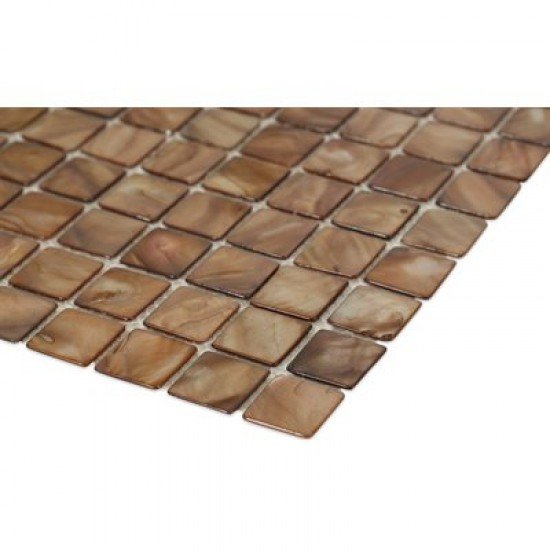 PEARL BROWN SHELL 1X1 SQUARES