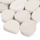 PEBBLESTONE LOVINA WHITE SLICED ROUND NATURAL STONE