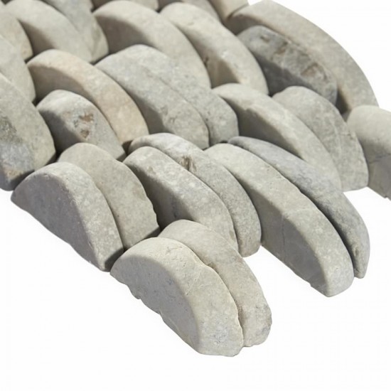 PEBBLESTONE PRAMBANAN GREY STACKED SLICED NATURAL STONE (.30 SQ.FT.)