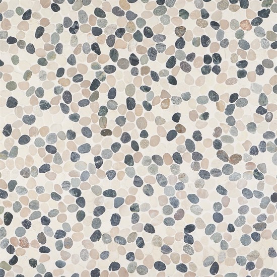 PEBBLESTONE RAJA AMPAT SLICED ROUND NATURAL STONE