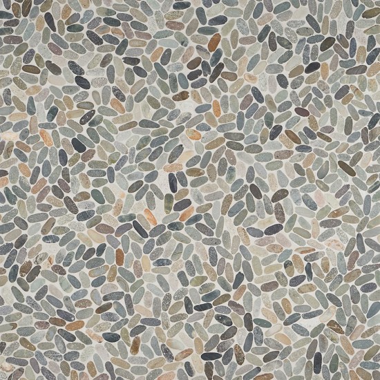 PEBBLESTONE SUMATRA SLICED FLAT OVAL NATURAL STONE