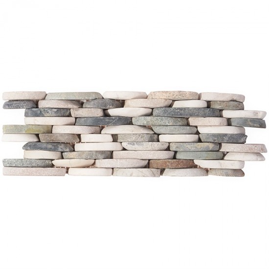 PEBBLESTONE RAJA AMPAT STACKED SLICED NATURAL STONE