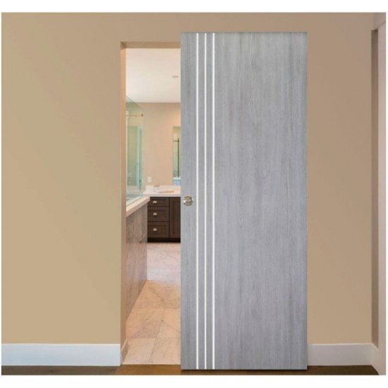 Nova Italia Flush 04 Light Grey Laminate Interior Door