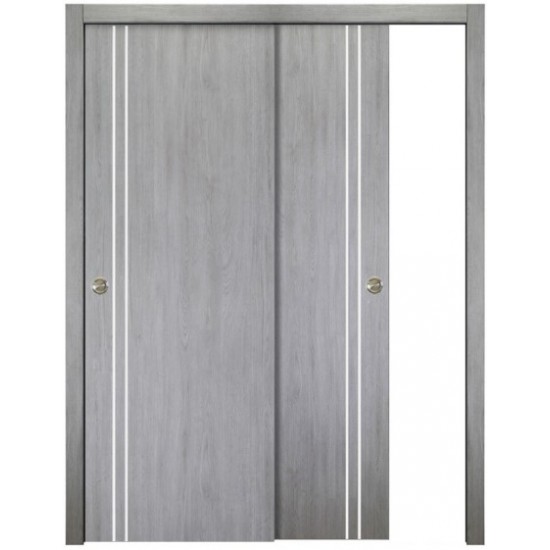 Nova Italia Flush 02 Light Grey Laminate Interior Door
