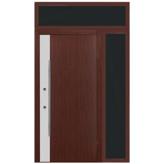 Nova Inox S3 Mahogany Exterior Door
