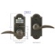 Emtek Sandcast Bronze Keypad Leverset Medium Bronze Patina MB