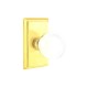 Emtek Bristol Crystal Knob Polished Brass US3