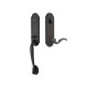 Emtek Charleston Mortise Entry Handleset Flat Black US19