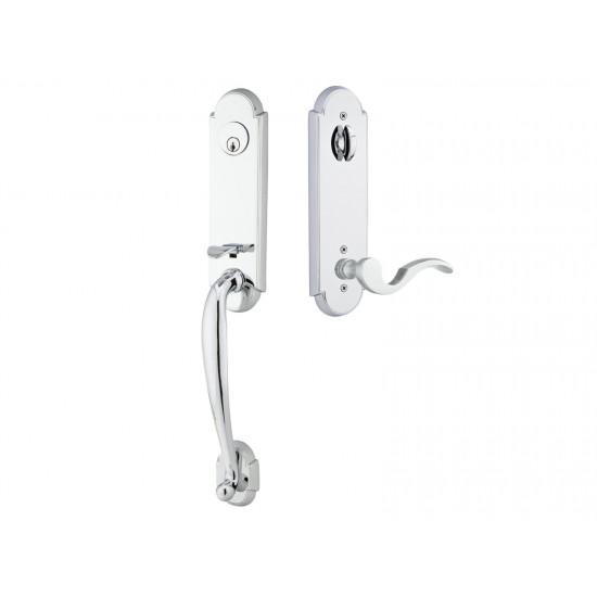 Emtek Charleston Mortise Entry Handleset Polished Chrome US26