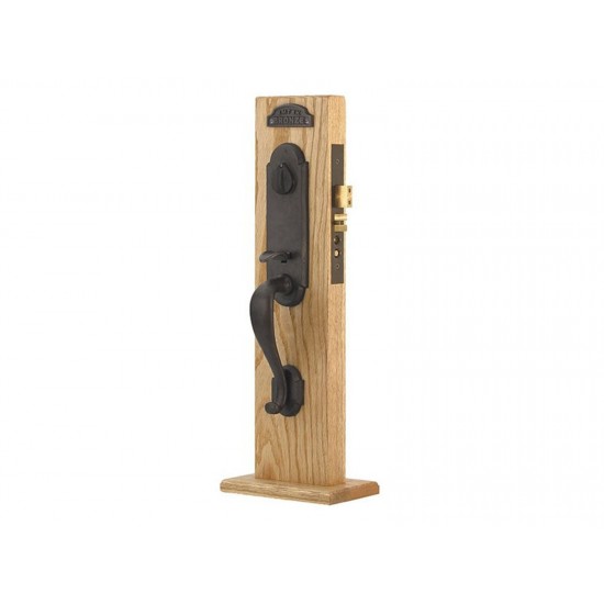 Emtek Cheyenne Mortise Entry Handleset Tumbled White Bronze TWB