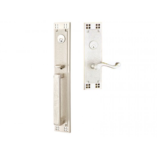 Emtek Craftsman Full Length Mortise Entry Handleset Satin Nickel US15