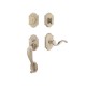 Emtek Denver Mortise Entry Handleset Tumbled White Bronze TWB