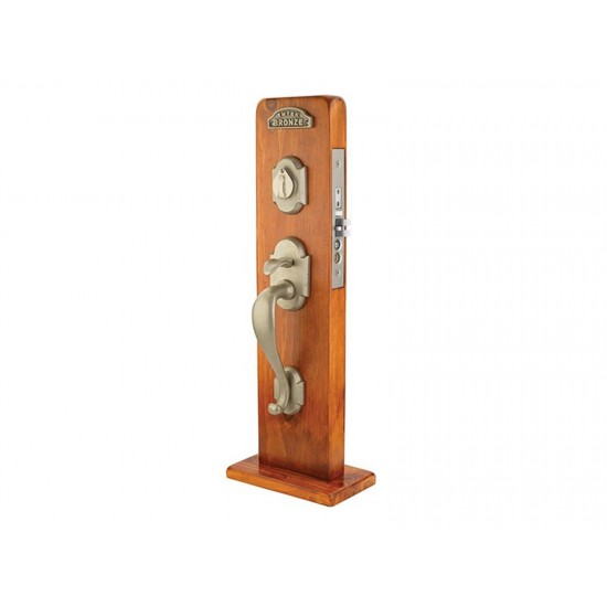 Emtek Denver Mortise Entry Handleset Medium Bronze Patina MB