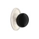 Emtek Ebony Porcelain Knob Satin Nickel US15