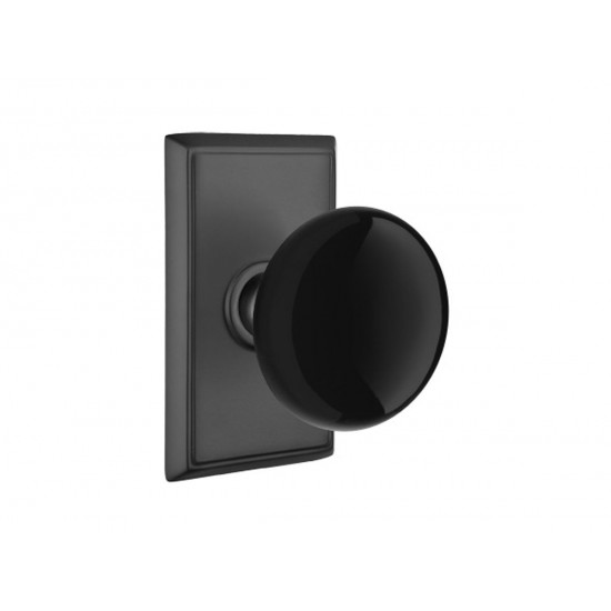 Emtek Ebony Porcelain Knob Flat Black US19