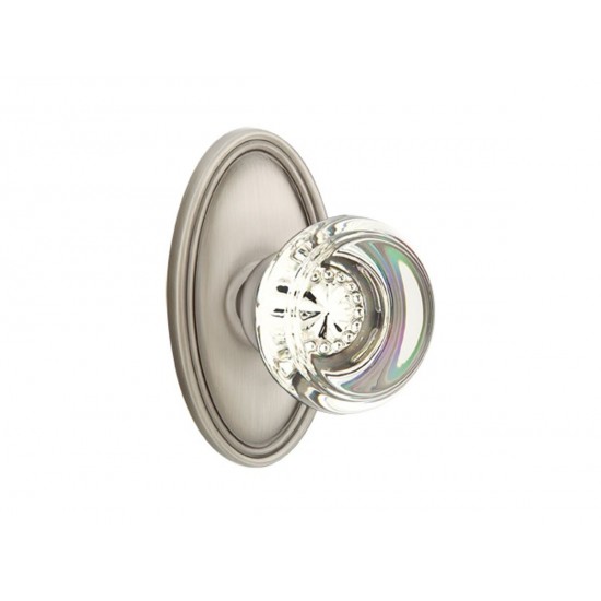 Emtek Georgetown Crystal Knob Pewter US15A