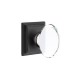 Emtek Hampton Crystal Knob Flat Black US19