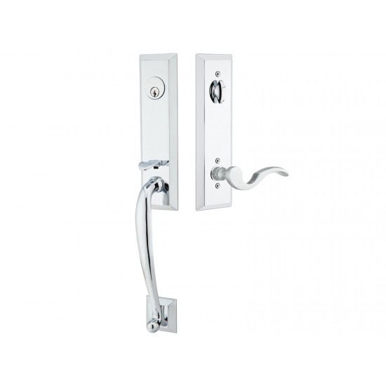 Emtek Harrison Mortise Entry Handleset Polished Chrome US26