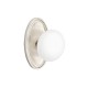 Emtek Ice White Porcelain Knob Satin Nickel US15