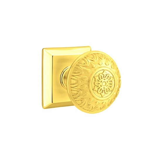 Emtek Lancaster Brass Knob Polished Brass US3