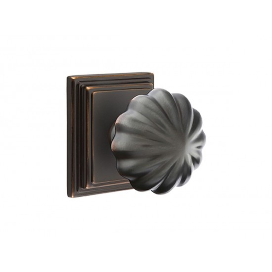 Emtek Melon Brass Knob Oil Rubbed Bronze US10B