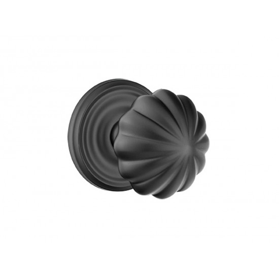 Emtek Melon Brass Knob Flat Black US19