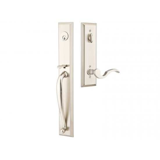 Emtek Middleton Mortise Entry Handleset Satin Nickel US15