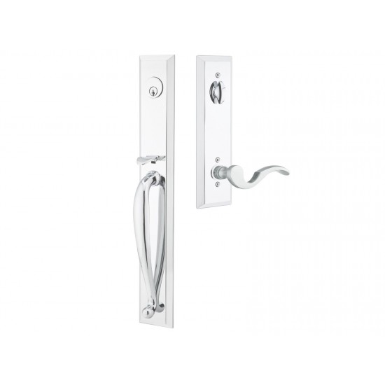 Emtek Middleton Mortise Entry Handleset Polished Chrome US26