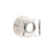 Emtek Modern Square Crystal Knob Satin Nickel US15