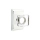 Emtek Modern Square Crystal Knob Polished Chrome US26