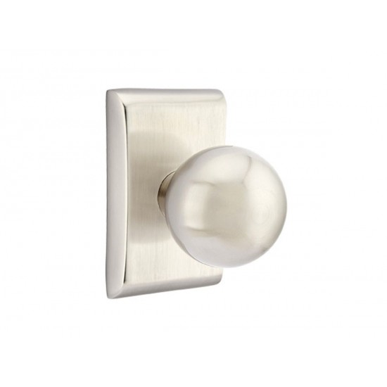 Emtek Orb Brass Knob Satin Nickel US15