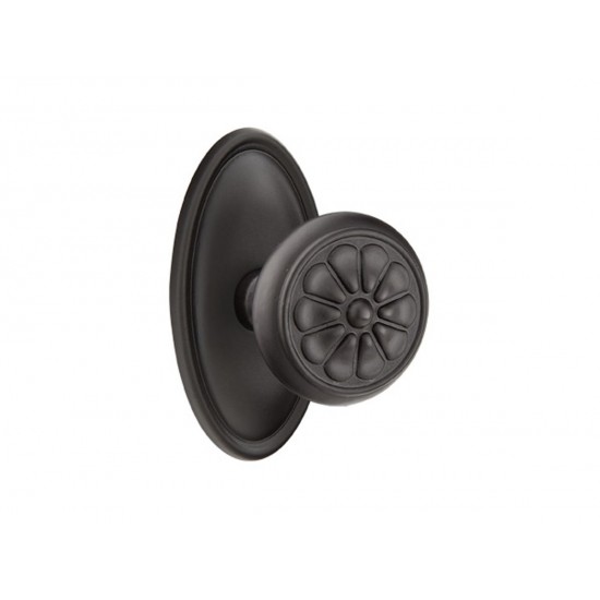 Emtek Petal Knob Flat Black Bronze Patina FB